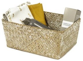 Pletený košík Compactor 30 x 20 x 13 cm, tmavo hnedá