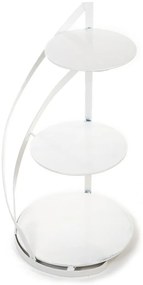 Kovový servírovací podnos Nowell White, 38x60 cm