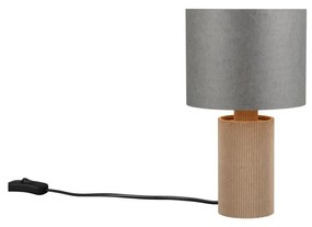 Sivo-béžová stolová lampa (výška 28 cm) Canio – Trio