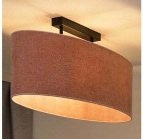 Duolla - Prisadený luster OVAL 2xE27/15W/230V ružová