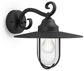Philips Massive 16270/30/PN -Vonkajšie nástenné svietidlo 1xE27/60W/230V IP44