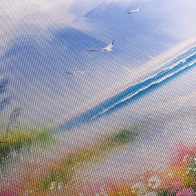 Obraz - Romantická pláž, olejomaľba (70x50 cm)