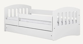 Detská posteľ CLASSIC sa zásuvkou - biela 180x80 cm