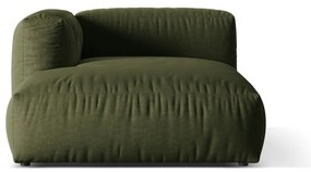 Zelený modul pohovky (ľavý roh) Martina – Micadoni Home