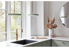 Svetlozelené LED závesné svietidlo s kovovým tienidlom ø 31 cm Asteria Mini – UMAGE