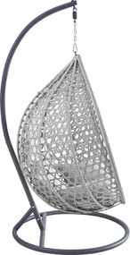 Závěsné houpací křeslo Houseland Imogen šedé XL