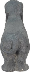 Šedá dekoračná socha Jazvečík - 74*19*39 cm