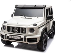 LEAN CARS Mercedes G63 XXL White 4x4 Auto na batérie