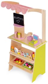 Drevený detský stánok – obchodík so zeleninou a ovocím