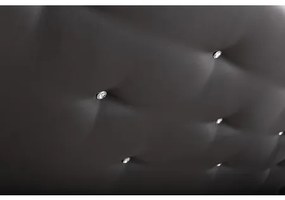 Čalúnená posteľ AGNES čierna rozmer 160x200 cm