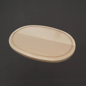 AMADEA Drevená servírovacia doska - podnos ovál, masívne drevo, 30 cm