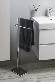 Gedy Gedy, Stojan s držiakom uterákov, hranatý, chróm, 783113