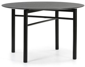 Čierny okrúhly jedálenský stôl Teulat Junco, ø 120 cm
