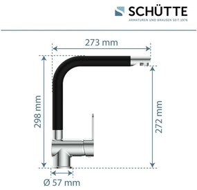 Schütte Kuchynská batéria RIO (chróm/čierna)  (100335931)