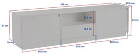 TV stolík Vanguard Atlantic Pine