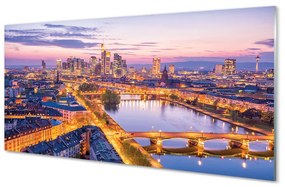 Obraz na akrylátovom skle Berlín nočné panorama 100x50 cm