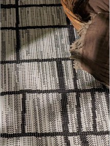 Čierny/krémovobiely okrúhly vnútorný a vonkajší koberec ø 160 cm Haringey Crouch – Ted Baker