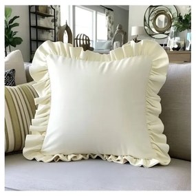 Obliečka na vankúš s prímesou bavlny 40x40 cm Ruffled – Mila Home