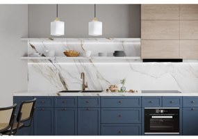 Závesné svietidlo Riffle Square, 2x biele sklenené tienidlo, b/g