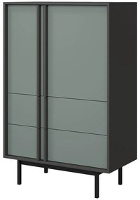 Skriňa Alsy 5 Aloe/Antracit