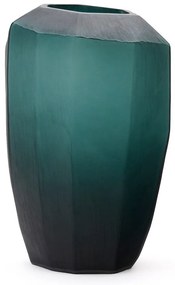 Sklenená váza v petrolejovej farbe (výška 45 cm) Geonix – Kave Home