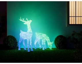 Twinkly TW3RD140SPP-TEU - LED RGBW Stmievateľný vonkajší sob 160xLED IP44 Wi-Fi