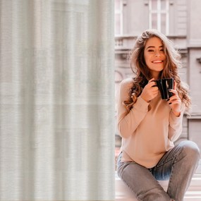 ZATEMŇOVACÍ ZÁVES NA KRÚŽKOCH ANITA 140X250 CM KRÉMOVÁ
