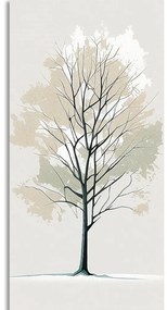 Obraz strom v minimalistickom prevedení - 50x100