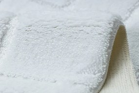 Kúpeľňový koberček SUPREME LINES línie, biely