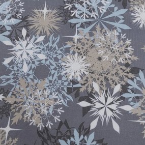 Plachta z mikrovlákna SNOWFLAKE modrosivá 90x200 cm