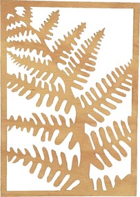AMADEA Drevený obraz papraď, rozmer 30 x 21 cm, český výrobok