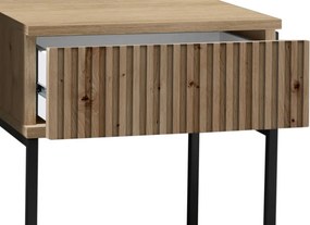 Nočný stolík s 1 zásuvkou Marle, dub artisan