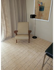 Ručne tkaný vlnený behúň jantárový 80x230 cm Mosaic Amber – Lorena Canals