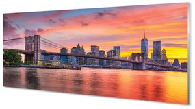 Obraz na akrylátovom skle Most sunrise 120x60 cm