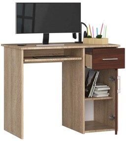 PC stolík Padma (dub sonoma + wenge). Vlastná spoľahlivá doprava až k Vám domov. 1069706