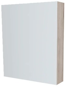 Mereo, Mereo Kúpeľňová zrkadlová skrinka 60 cm, galerka, 1x dvierka ľavá, Multidecor, Dub Kronberg svetlý, MER-CN798G61DKRS