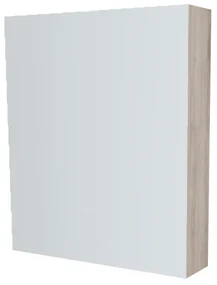 Mereo, Mereo Kúpeľňová zrkadlová skrinka 60 cm, galerka, 1x dvierka ľavá, Multidecor, Dub Kronberg svetlý, MER-CN798G61DKRS
