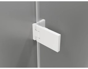 Mexen Lunar-F Duo, skladací sprchový kút 85 x 80 cm, 8mm číre sklo, biely profil, 836-085L-080P-20-00