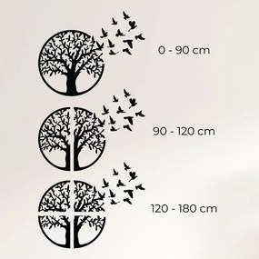 Drevený nástenný obraz Strom života: Rustikálny bytový dekoračný panel | SENTOP HDF0543