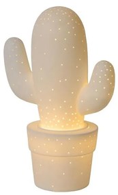Lucide 13513/01/31 - Stolná lampa CACTUS 1xE14/40W/230V biela