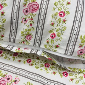 Obliečky bavlnené Village hnedé TiaHome - 1x Vankúš 90x70cm, 1x Paplón 140x200cm