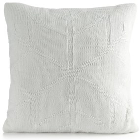 VIANOČNÁ DEKORAČNÁ OBLIEČKA NA VANKÚŠ CROCHET6 45X45 CM BIELA