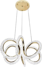 Toolight Toolight, LED závesné osvetlenie 50cm, G037-CP, zlatá lesklá, OSW-06304