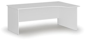 Kancelársky rohový pracovný stôl PRIMO WHITE, 1800 x 1200 mm, pravý, biela