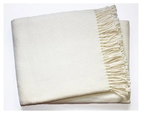 Krémovobiely pléd s podielom bavlny Euromant Zen, 140 x 180 cm