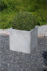 Kvetináč BLOCK, sklolaminát, 45x45x45 cm, betón design