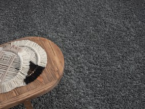 My Flair, Kusový koberec My Shaggy grau, 70x140, šedá, chodba / predsieň