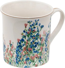 Porcelánový hrnček a kvety Floweries - 12*9*9 cm / 330 ml