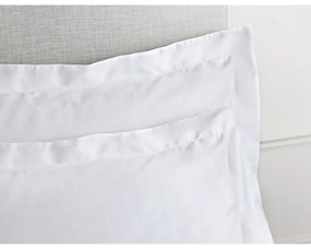 Súprava 2 bielych obliečok na vankúš z bavlneného saténu Bianca Oxford, 50 x 75 cm