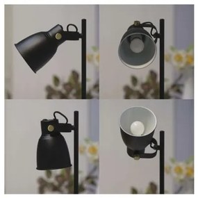 EMOS Stolová kovová lampa JULIAN, 1xE27, 25W, čierna